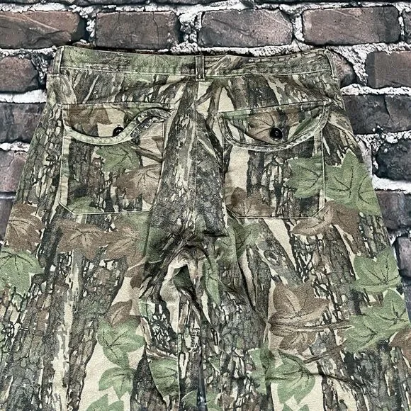Vintage Ocoee RealTree Mossy Oak Camo Pants Front Cargo Pockets 80s USA 34x28.5” - Picture 12 of 12
